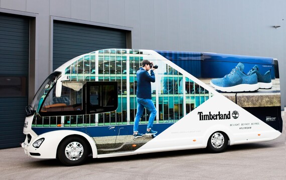 Timberland Infomobil Branding außen