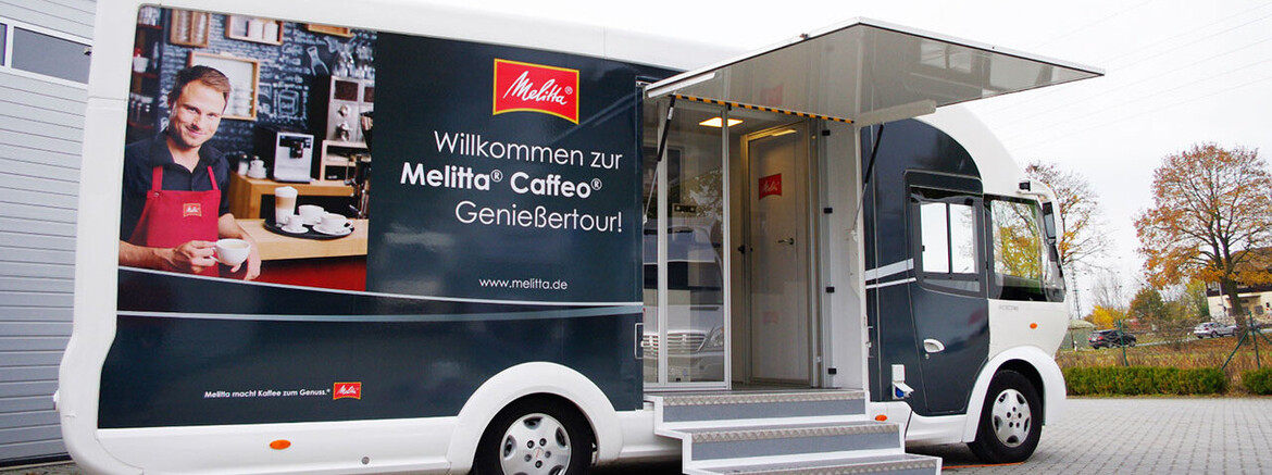 Melitta Infomobil Branding Folierung