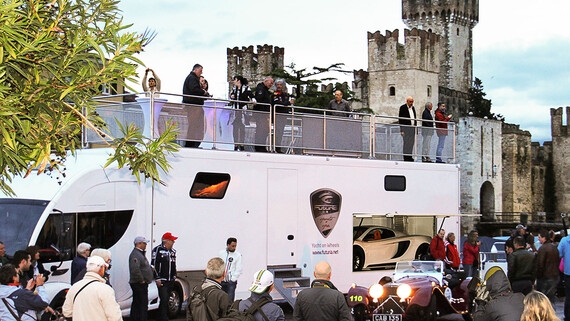 Showtruck mit exklusivem Ausblick bei der Mille Miglia